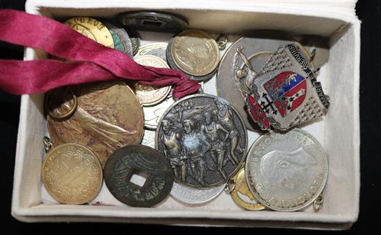 A collection of mixed coins